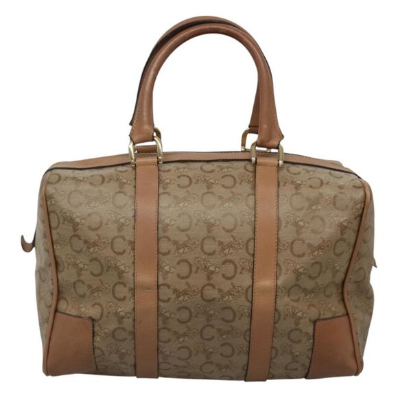 CELINE C Sulky Boston Bag PVC Beige Auth bs23974 - Picture 2 of 16